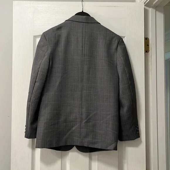 Boys FUBU suit- 2pc- gray plaid